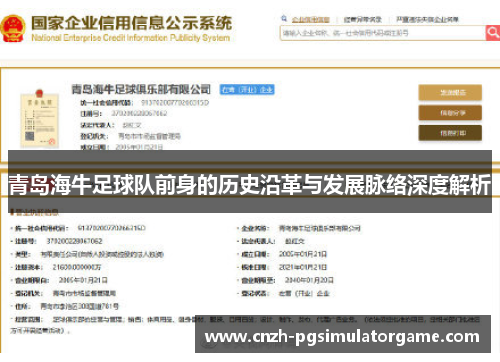 青岛海牛足球队前身的历史沿革与发展脉络深度解析